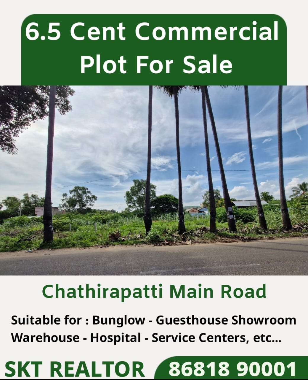 Commercial Plot for Sale on Chathirapatti